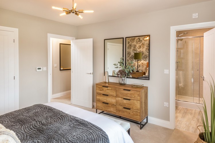 The Lenham_Bedroom1 with wardrobe&ensuite_Ufford Chase, Great Bentley