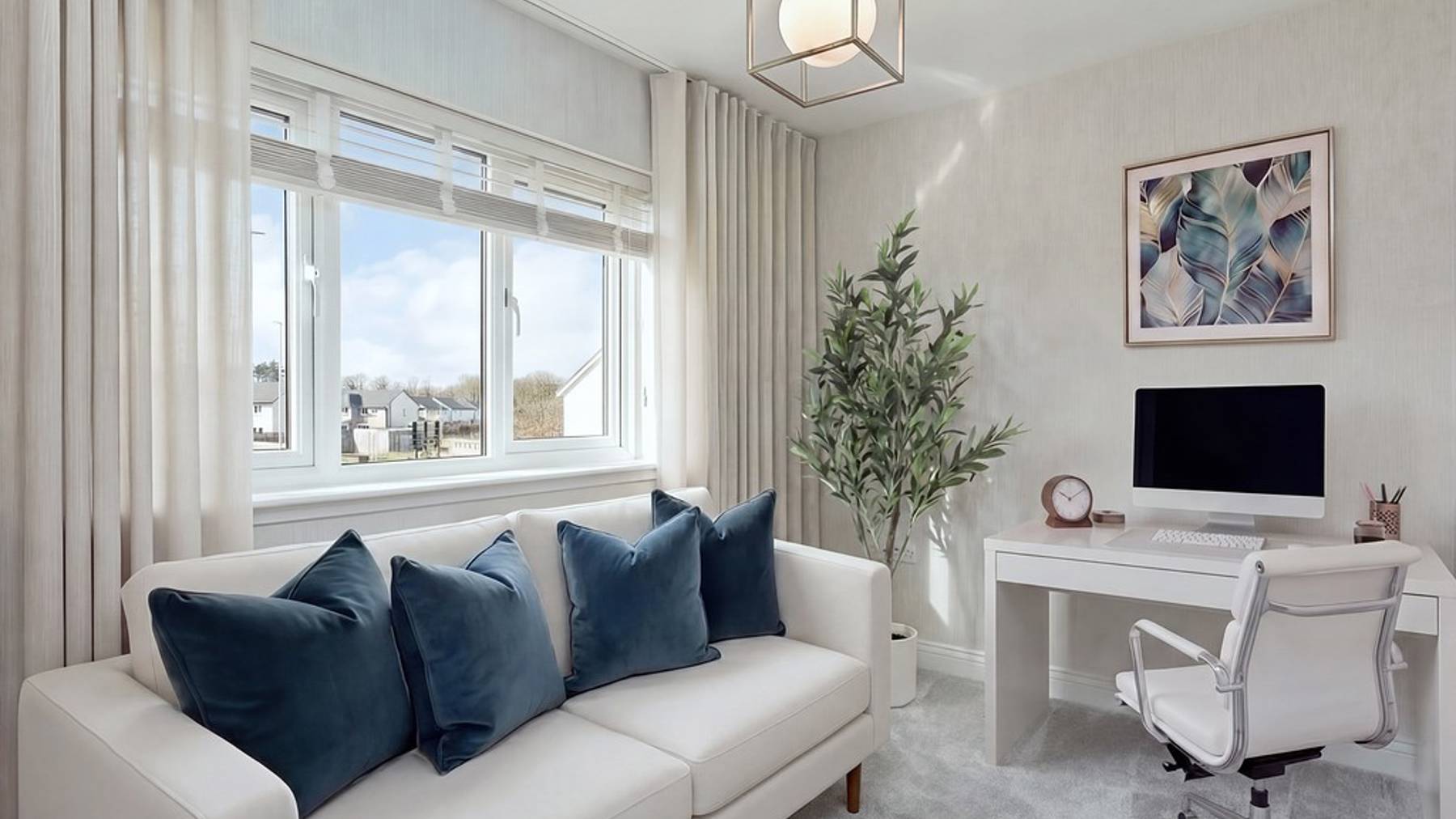 3 bedroom plus study home | virtually staged study