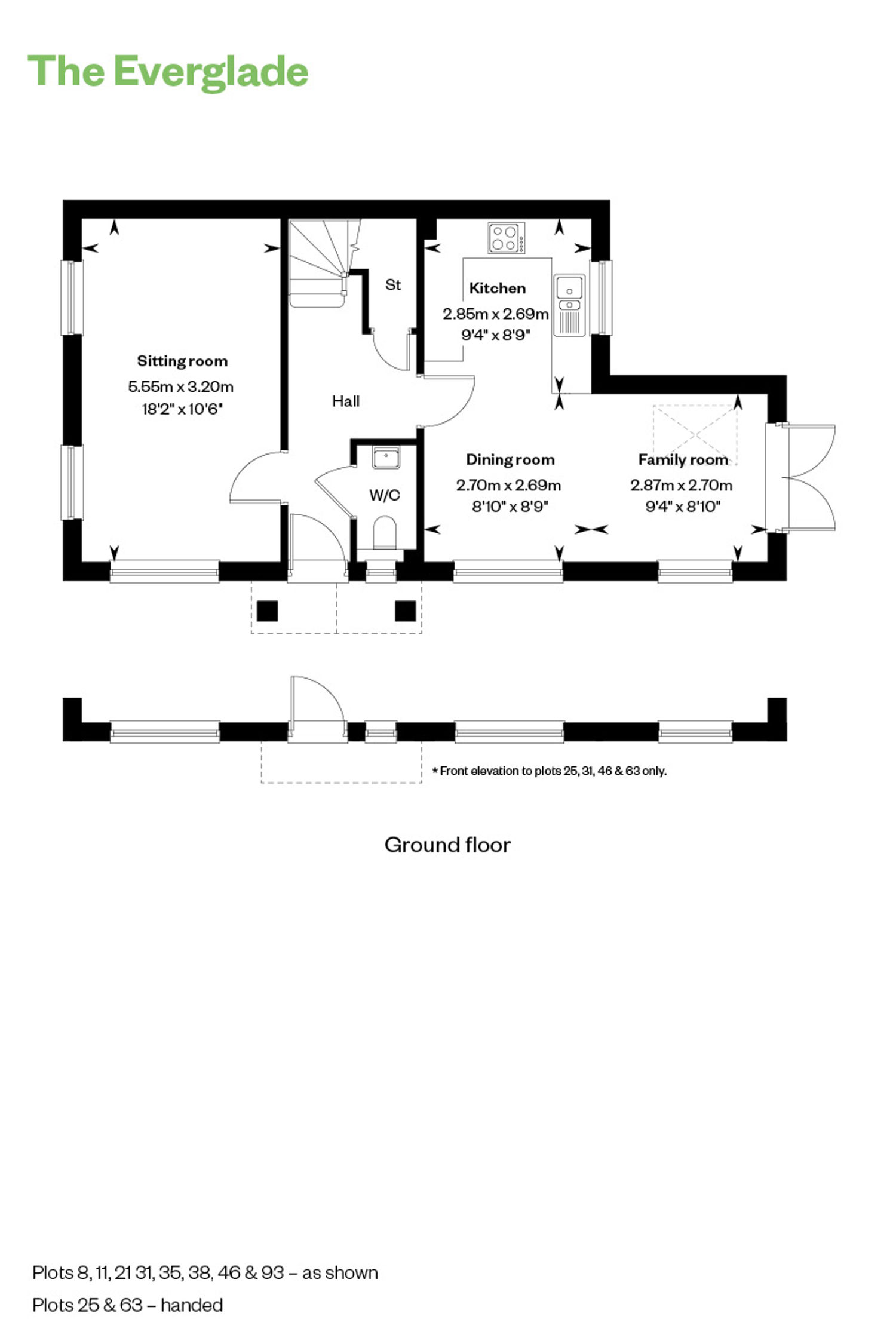 Floorplan of house for sale at Worting Park. New homes for sale in Basingstoke