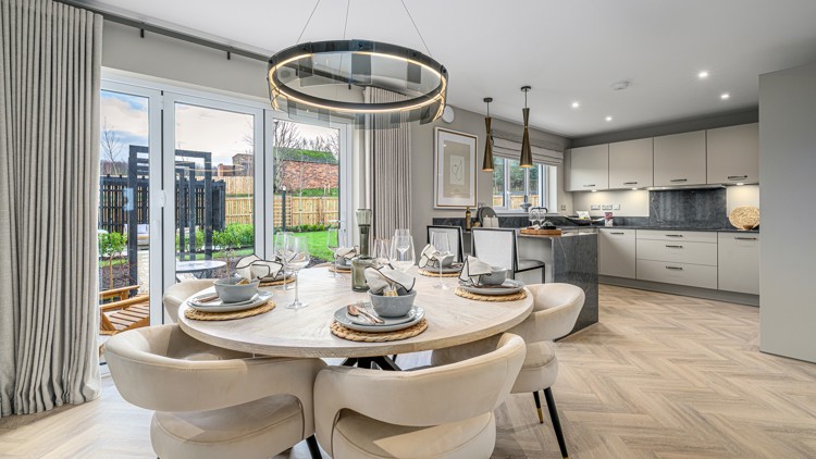 4 bedroom plus study showhome | open plan kitchen and dining area