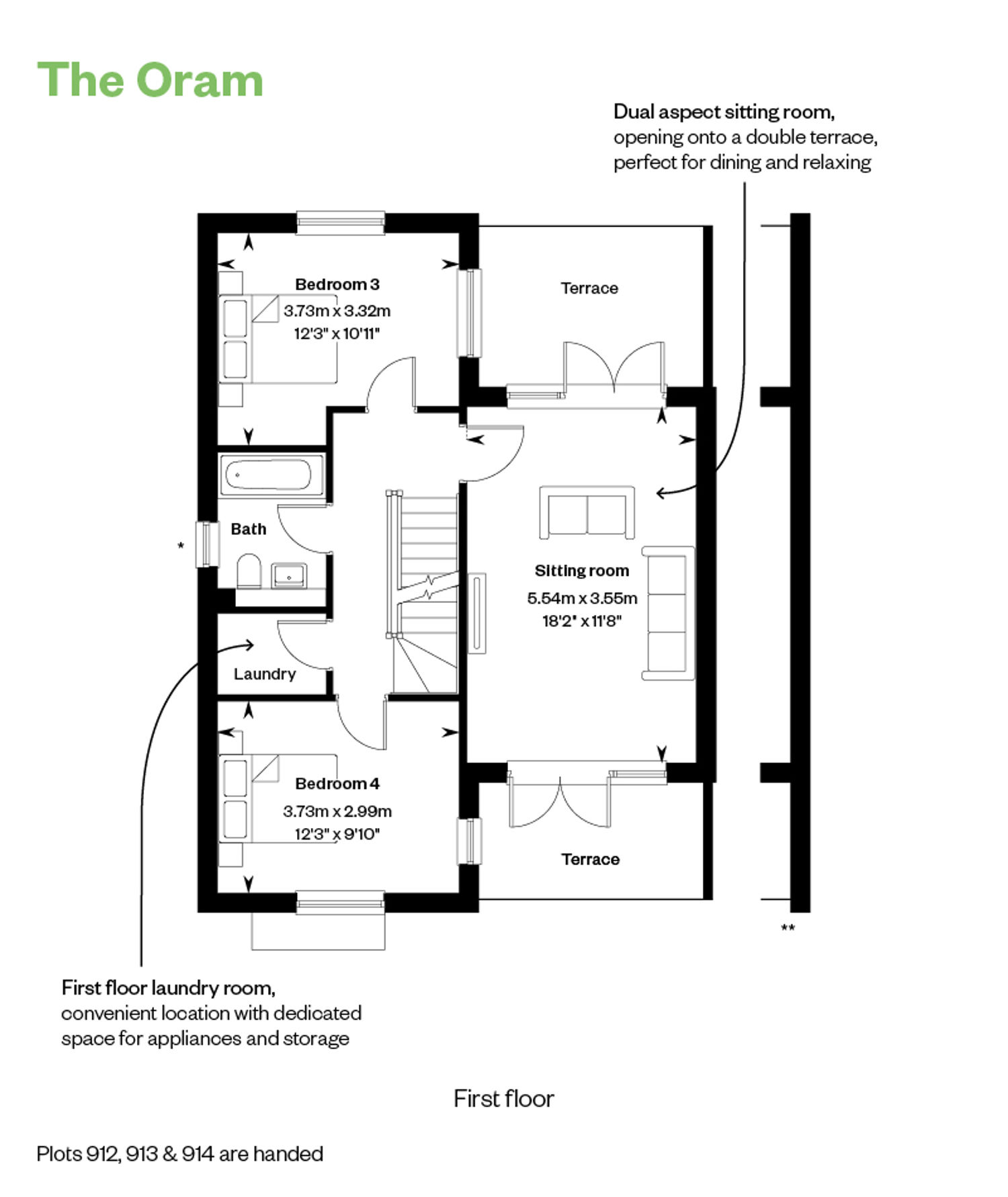 Floorplan of house for sale at Kings Barton. New homes for sale in Winchester