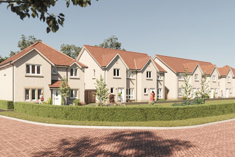 Craighall Village - Colliers Gate  3 & 4 bedroom homes  CGI street scene