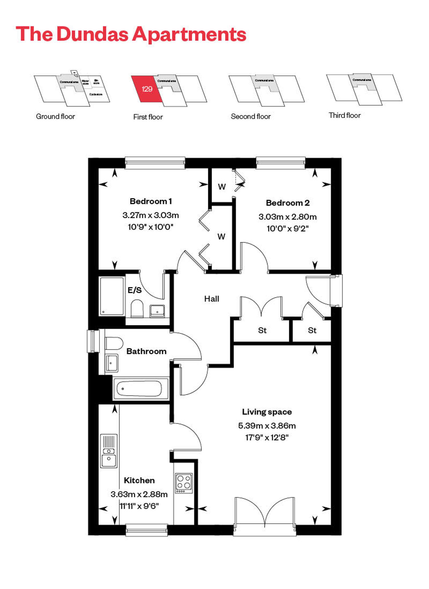Rosebery Wynd Dundas Apartment Floor Plan Plot 129