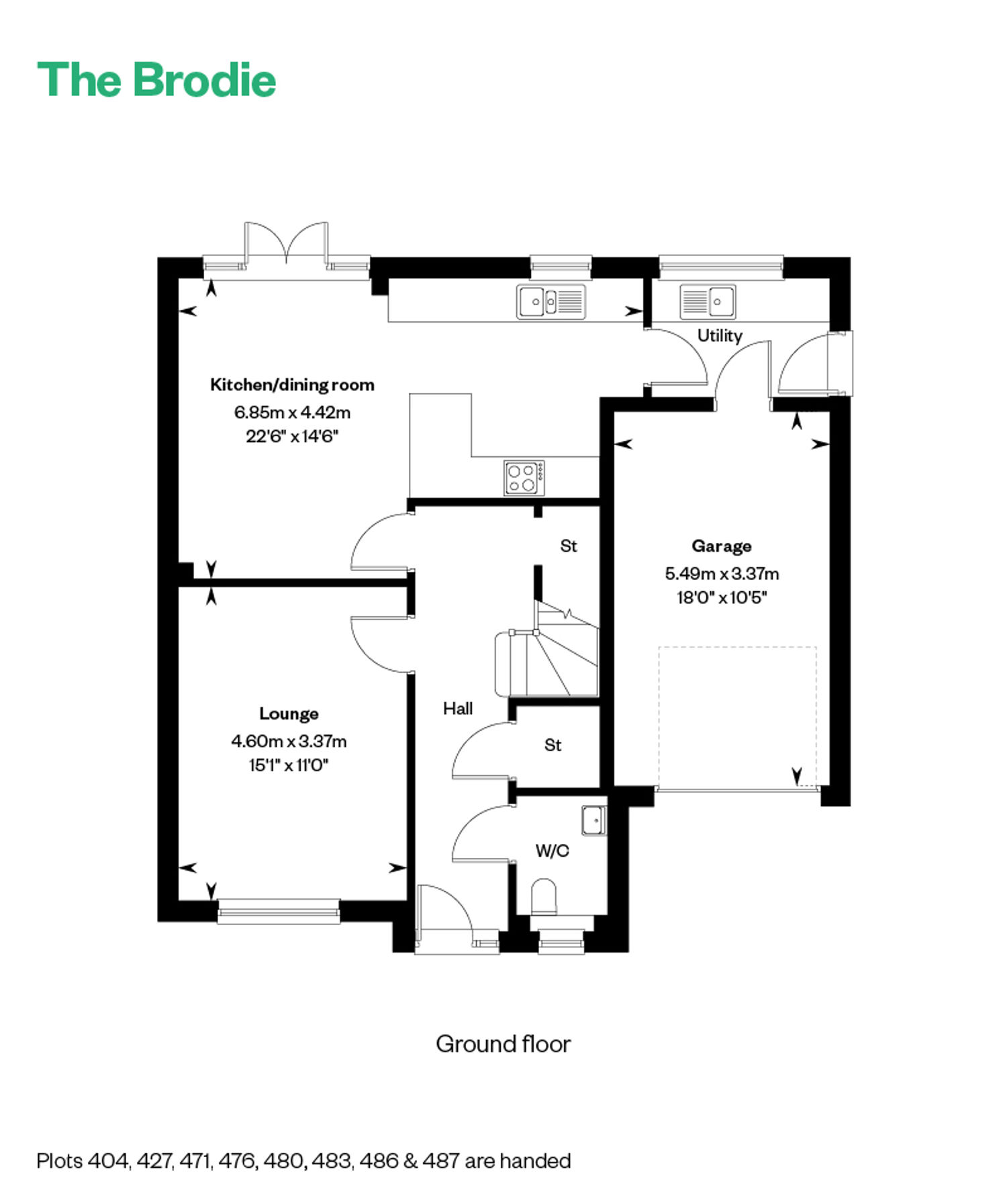 5145695 CALA NORTH Milltimber Phase 4 Woodhurst Floor Plans Web The Brodie GF 800X1200px