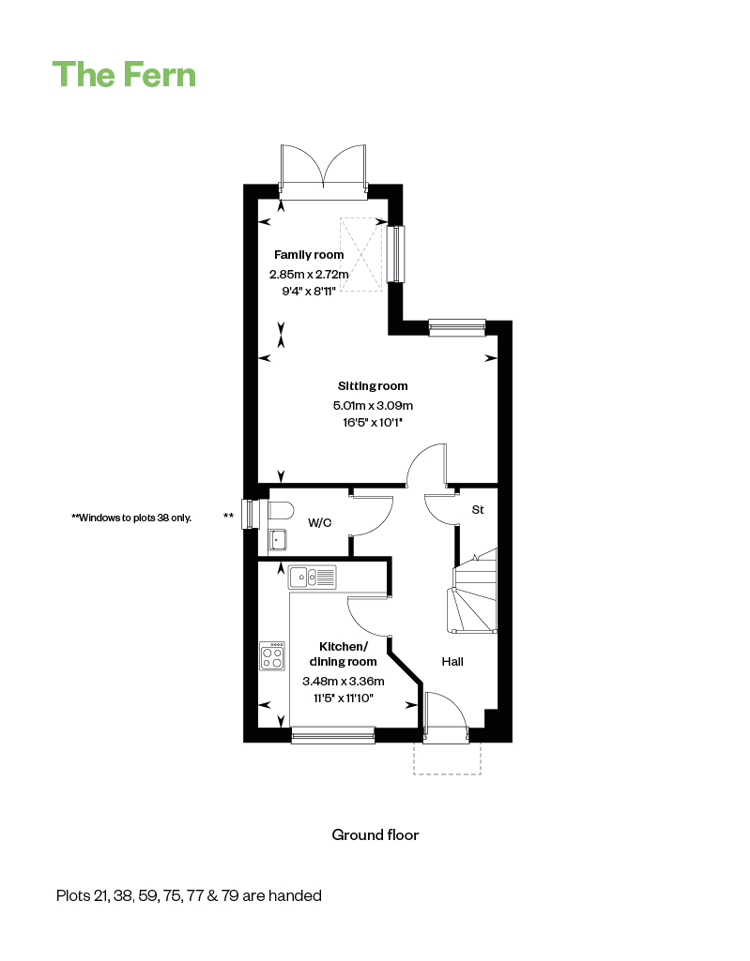 The Fern Floor Plan GF Randall Fields, Stotfold