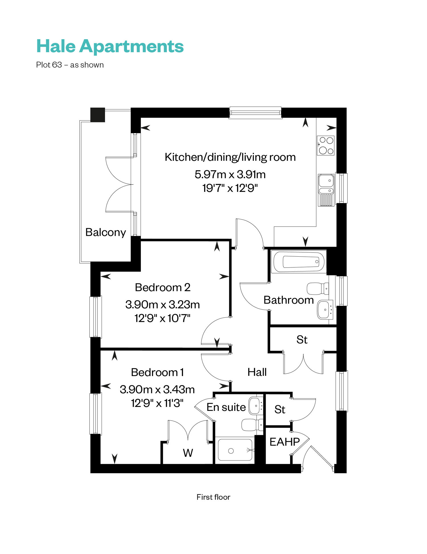 Hale Apartments_plot 63 floor plan_Cala at Waterbeach 