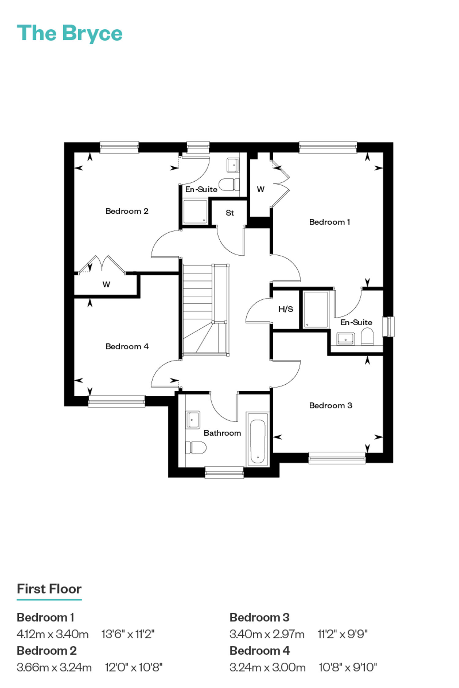 The Crawfields Floorplan Bryce FF