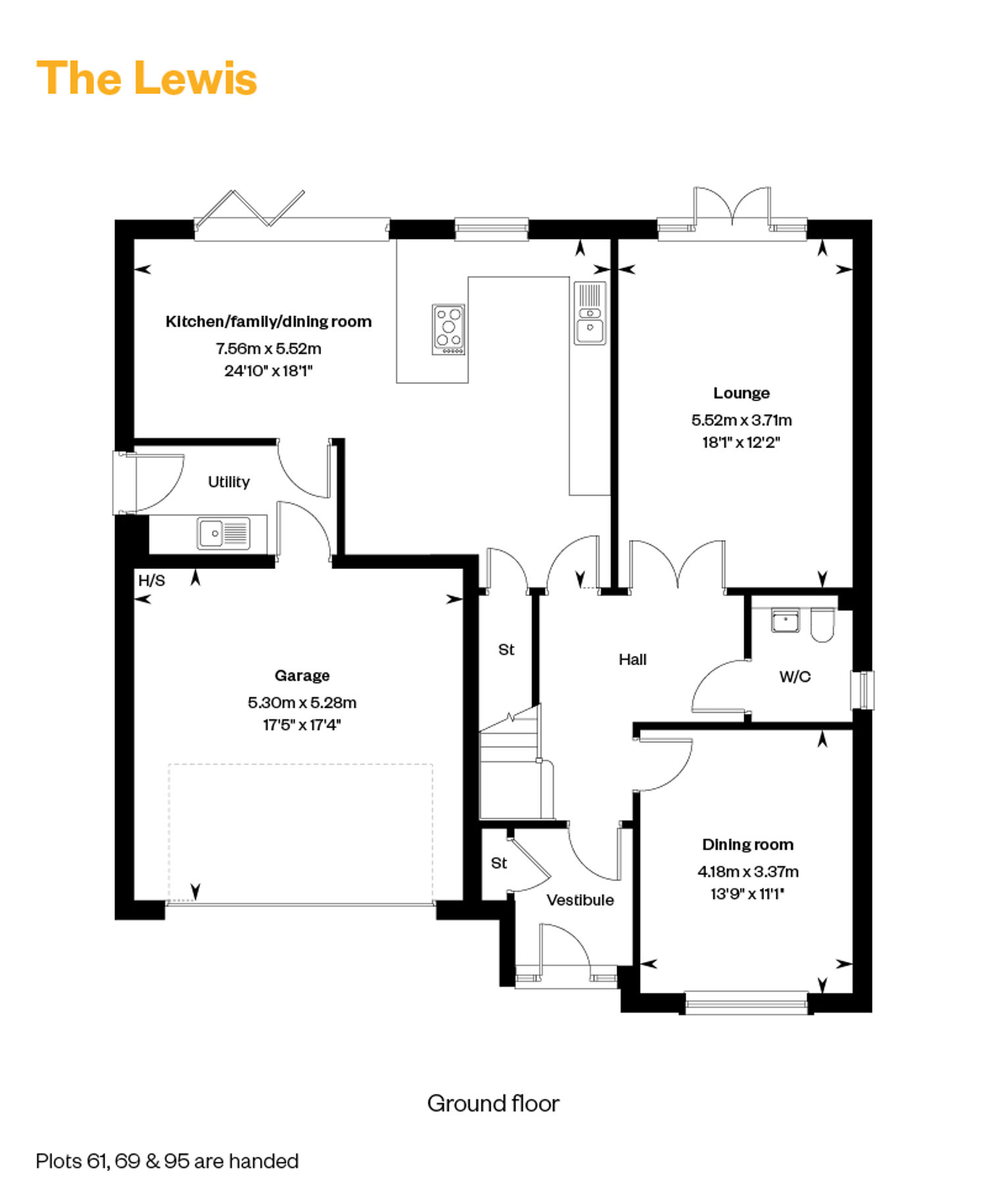5072205 CALA WEST Lathallan Grange Floorplan Inserts Web The Lewis GF 1200X800