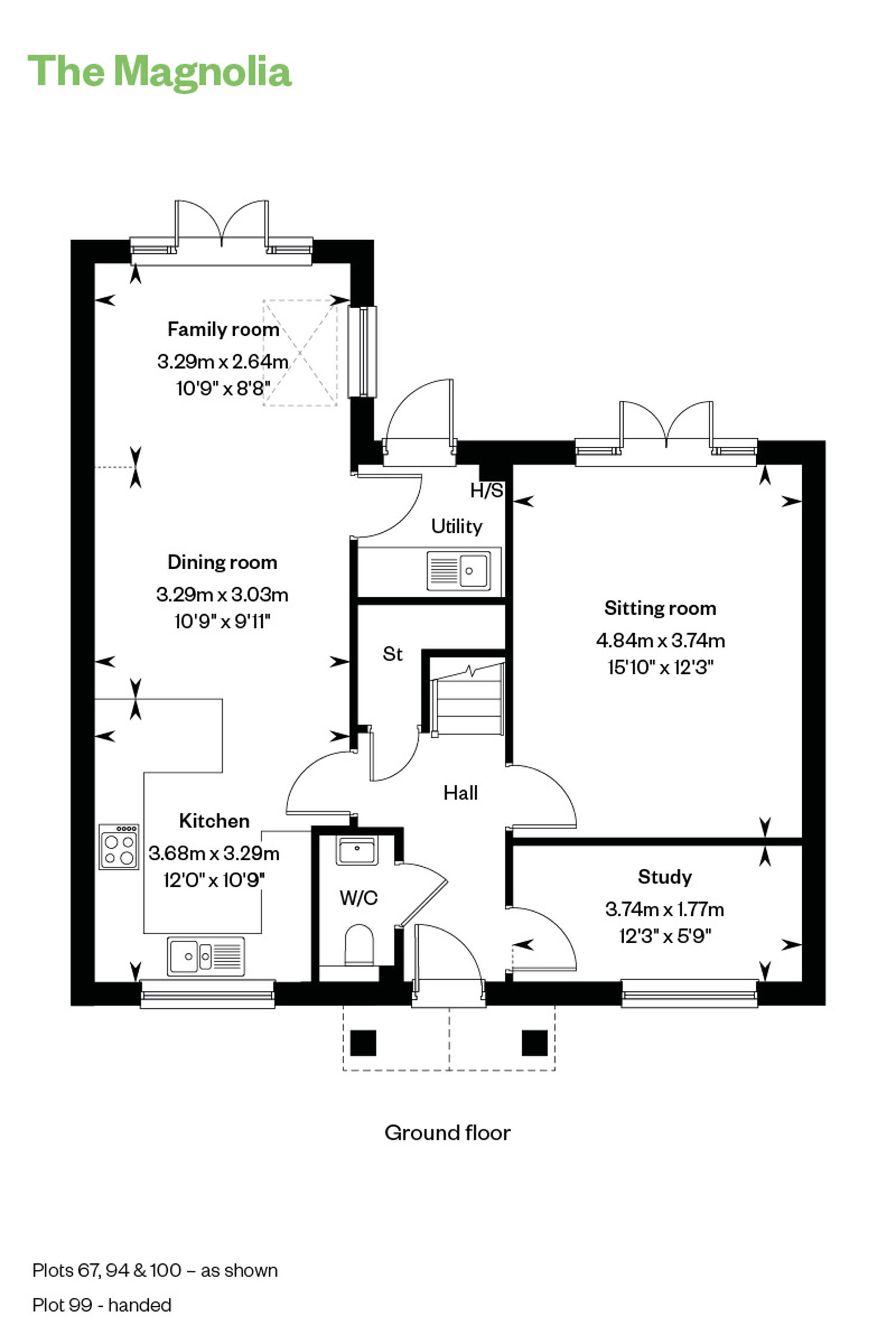 Floorplan of house for sale at Worting Park. New homes for sale in Basingstoke