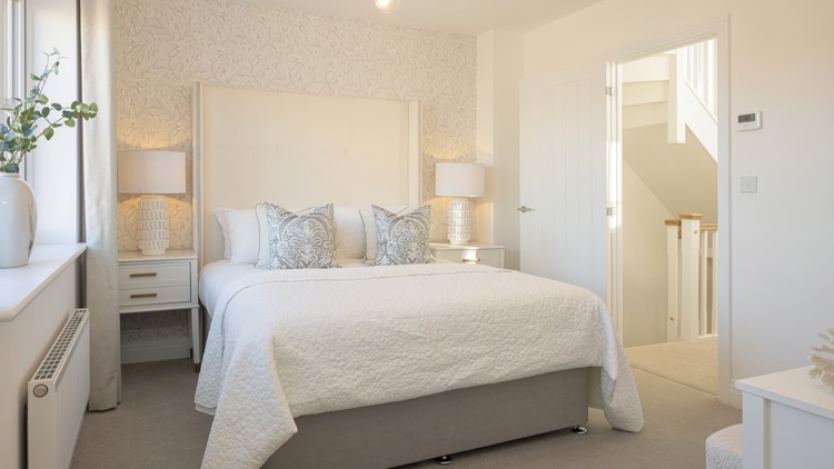 Bedroom of house for sale in Wimborne, Dorset