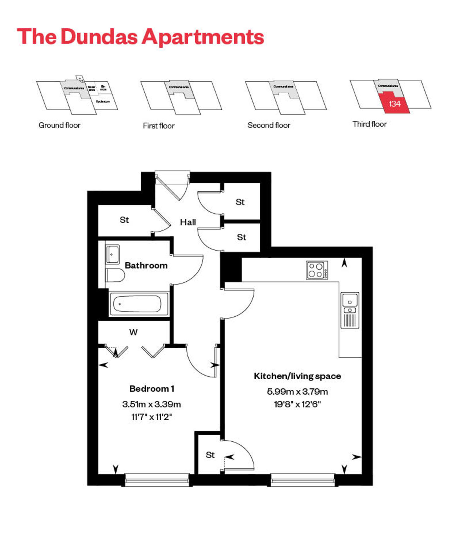 Rosebery Wynd Dundas Apartment Floor Plan Plot 134