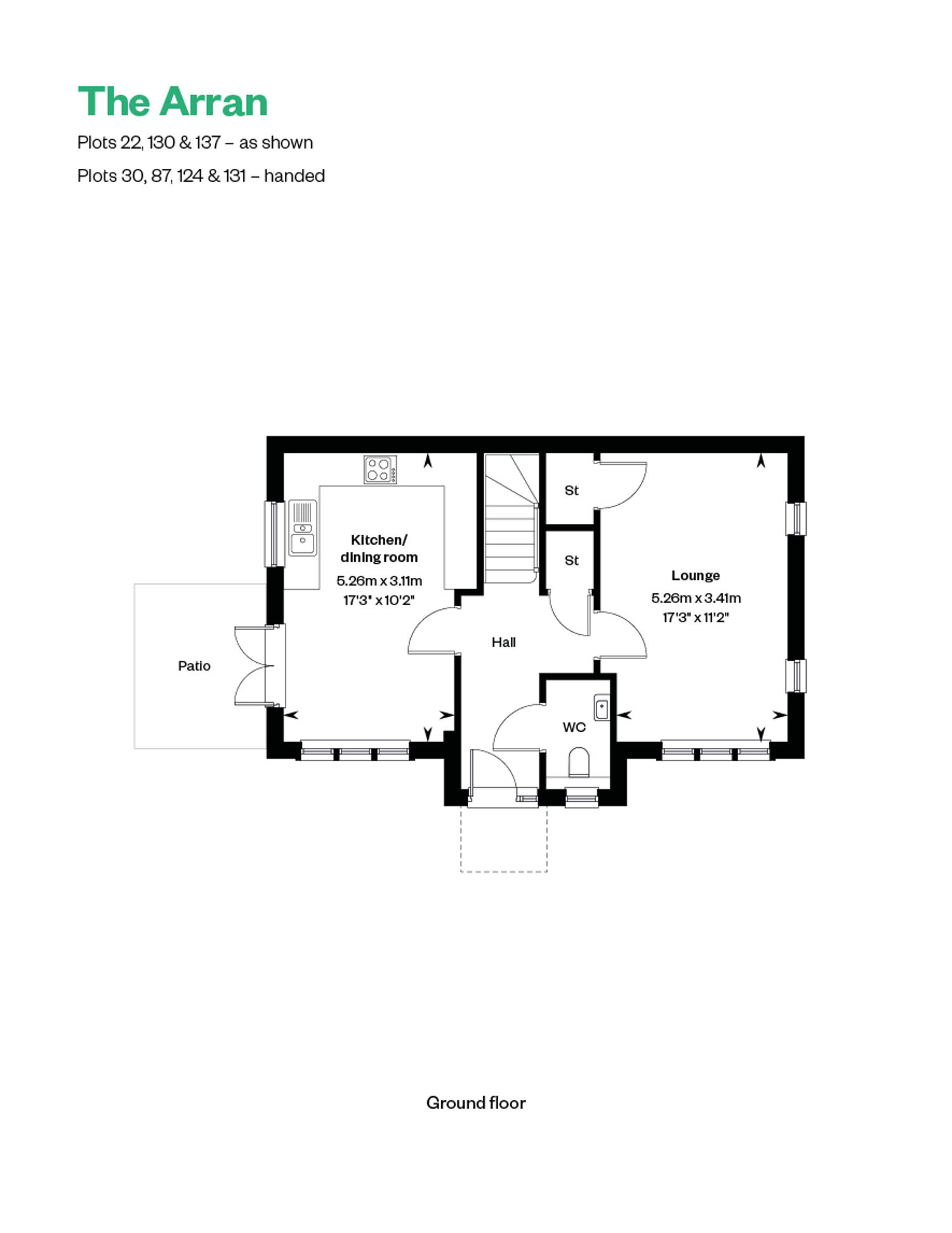 4567937 Cala EAST Pinefields Web Floorplans 885X1146 Arran GF