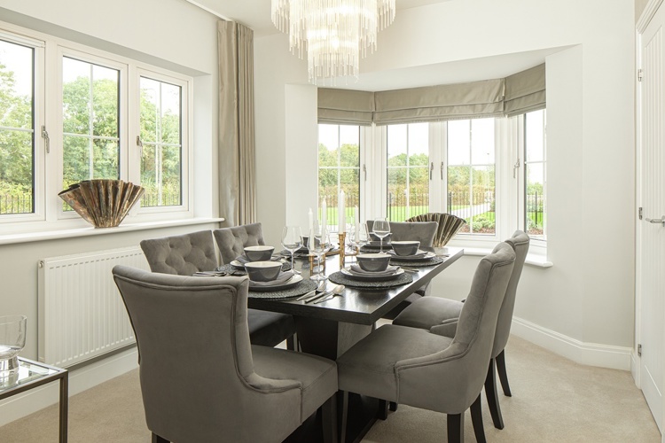 Twinberry house type dining room, 4 bedroom house for sale in Didcot
