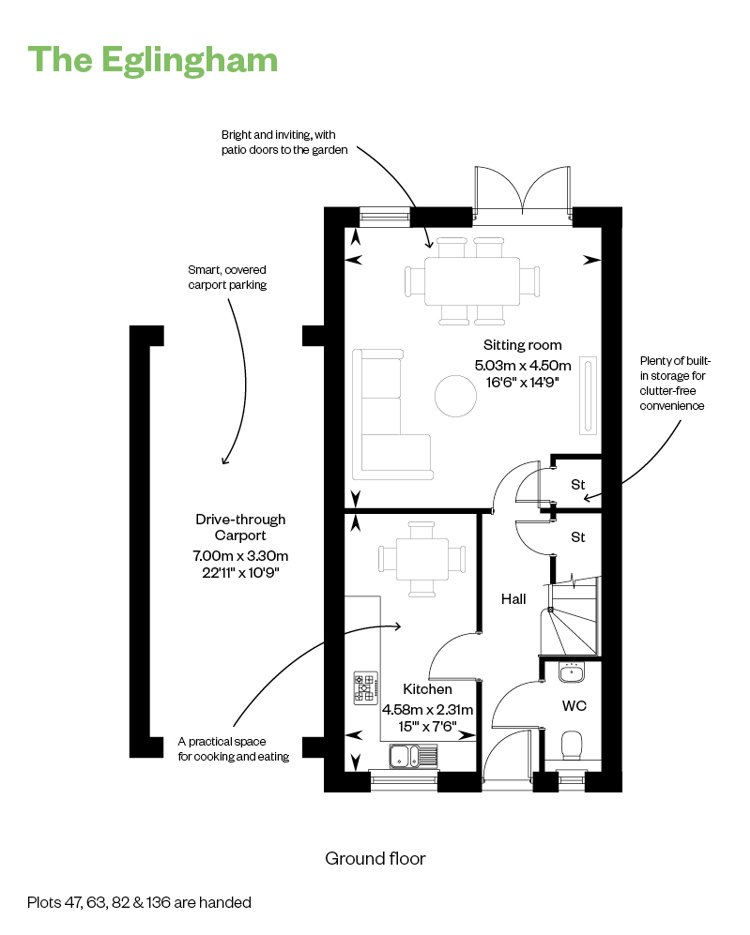 The Eglingham GF Annotated Floor Plan