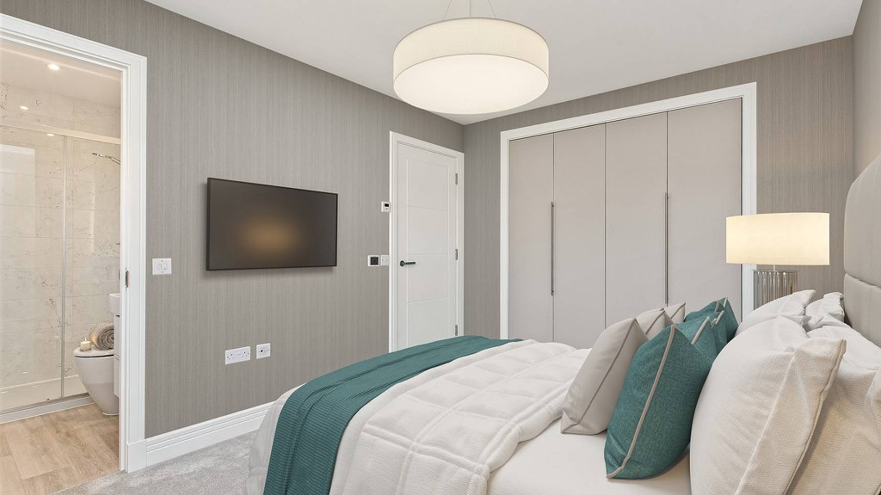 3 bedroom plus study home | virtually staged principal bedroom 