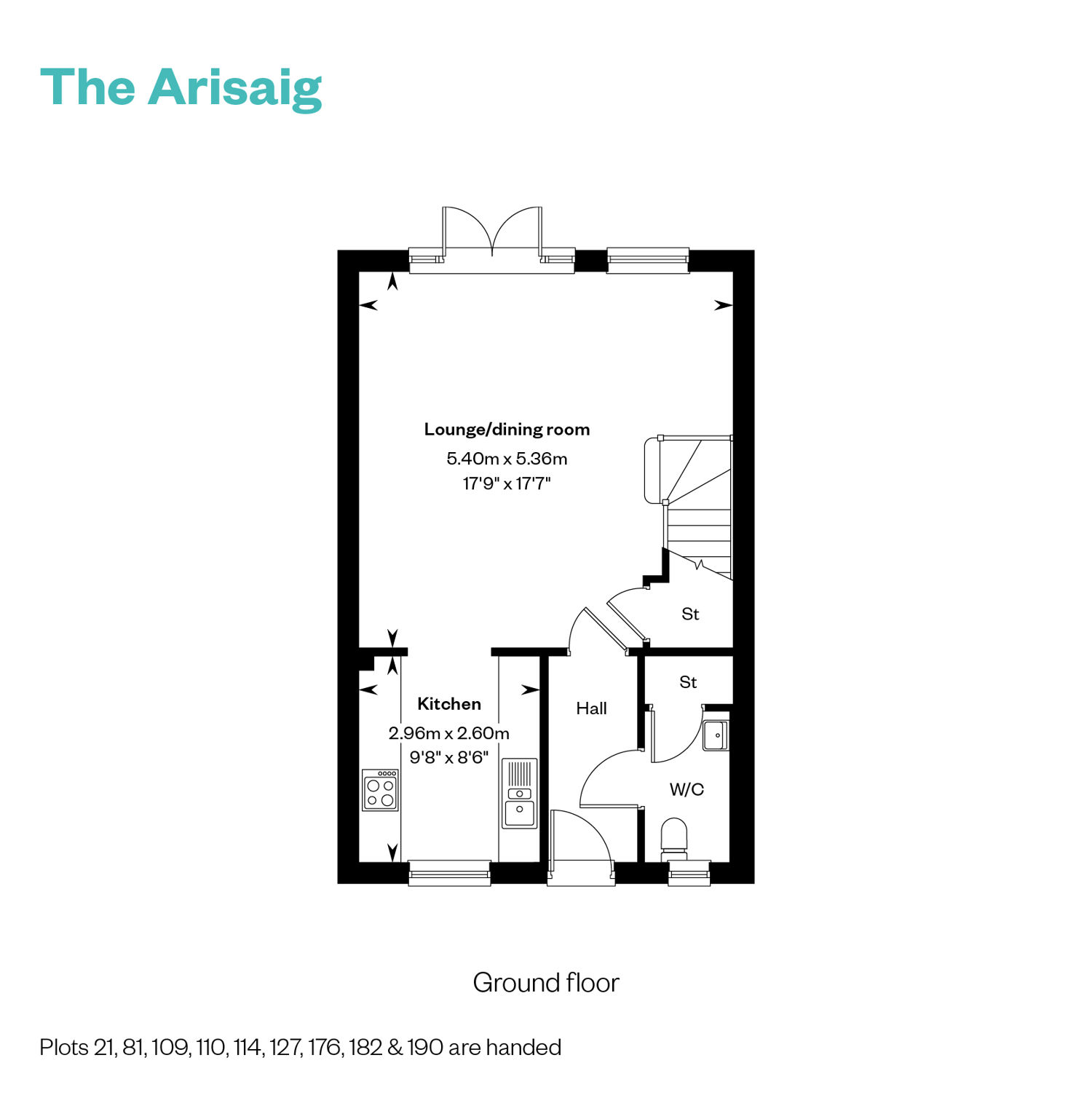 7443382 CALA WEST Aurs Meadows Floorplan Web 800X1200 Arisaig GF