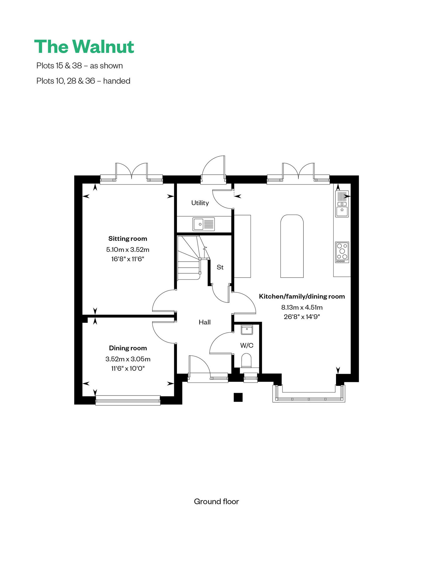 5026314 CALA THA Burridge The Willows Walnut Floorplan GF