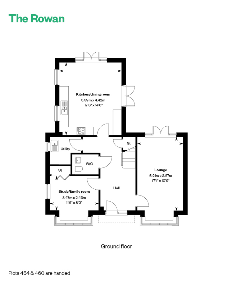 5145695 CALA NORTH Milltimber Phase 4 Woodhurst Floor Plans Web The Rowan GF 800X1200px