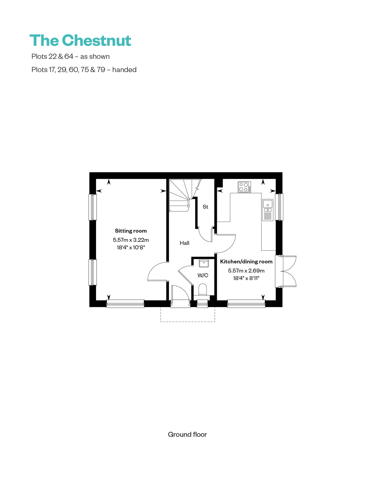 4597998 CALA SHC Cala At Warlingham Web Floorplans 885X1146 The Chestnut GF 6639843