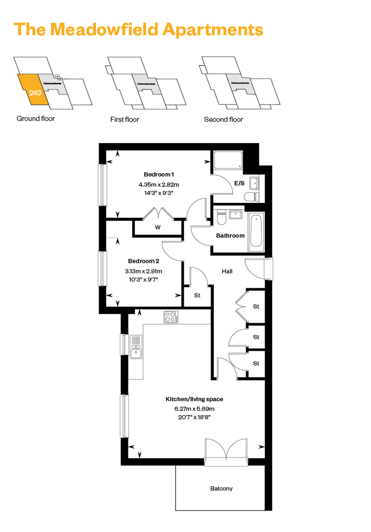 The Meadowfield Apartment Plot 243