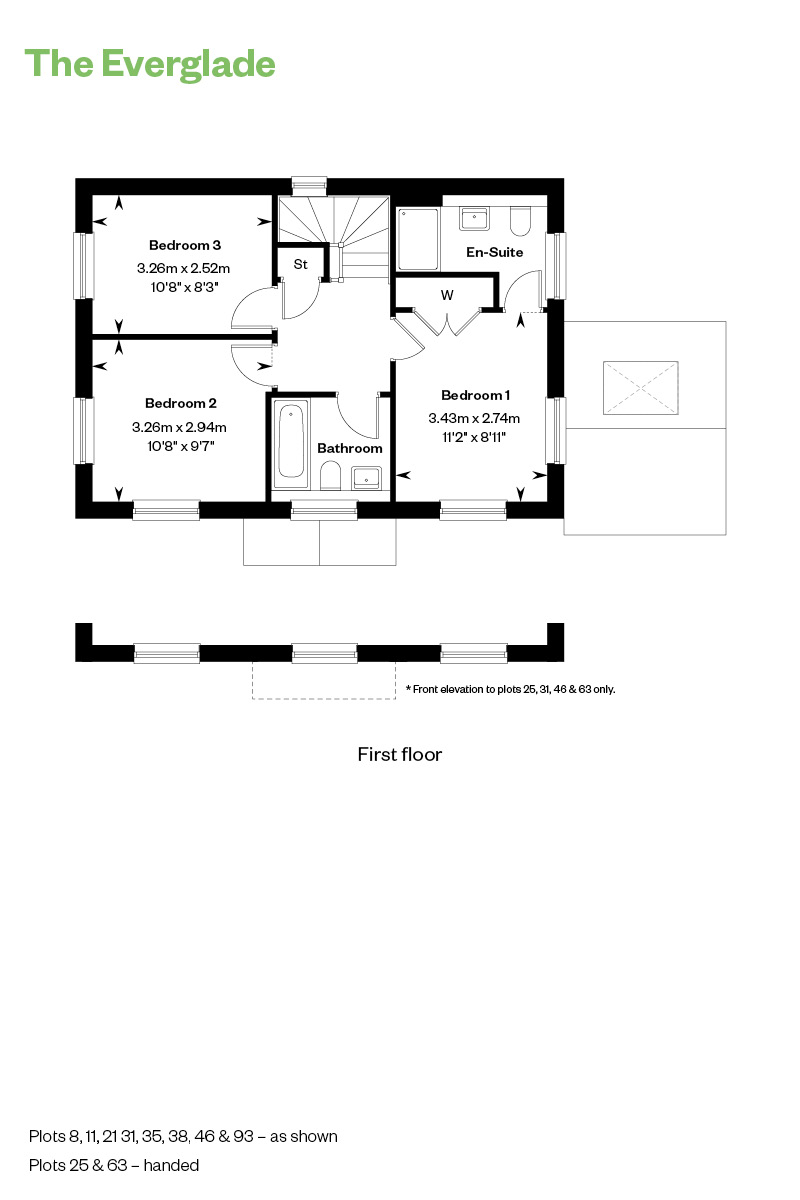 Floorplan of house for sale at Worting Park. New homes for sale in Basingstoke