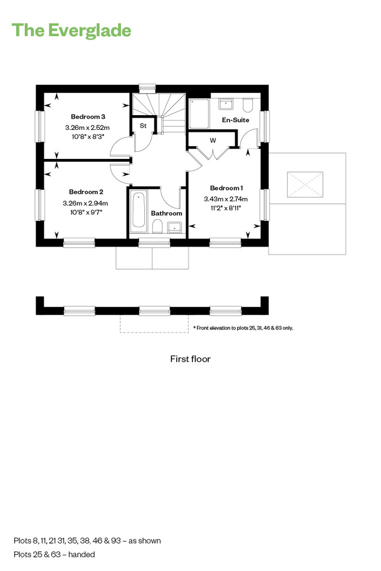 Floorplan of house for sale at Worting Park. New homes for sale in Basingstoke