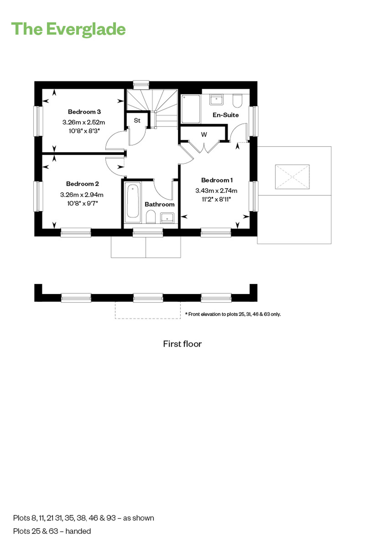 Floorplan of house for sale at Worting Park. New homes for sale in Basingstoke
