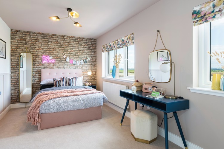 4 bedroom showhome | Light-filled generous bedroom with fitted wardrobes