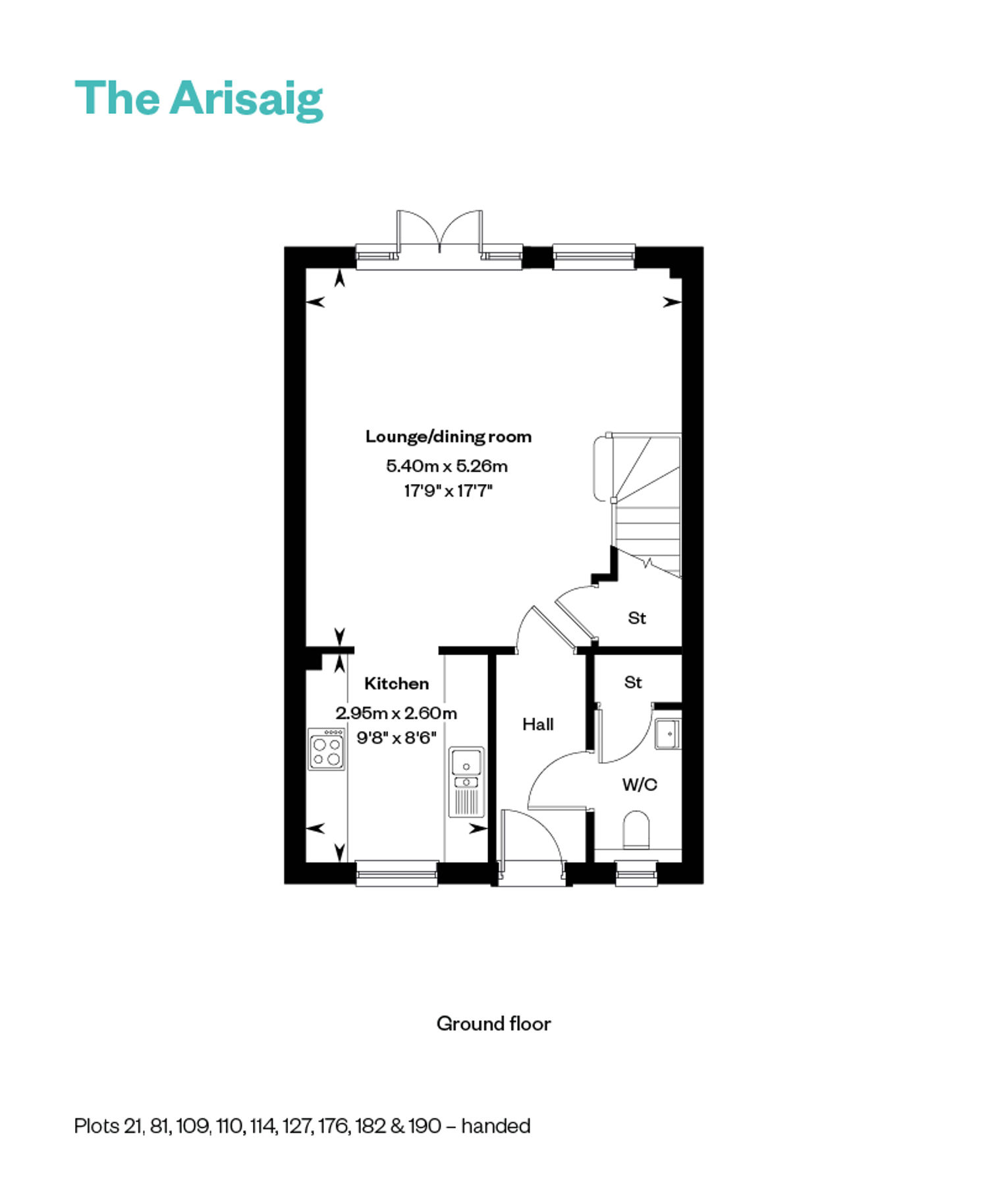 5958729 CALA WEST Aurs Meadows Web Floorplans 800X1200 The Arisaig GF