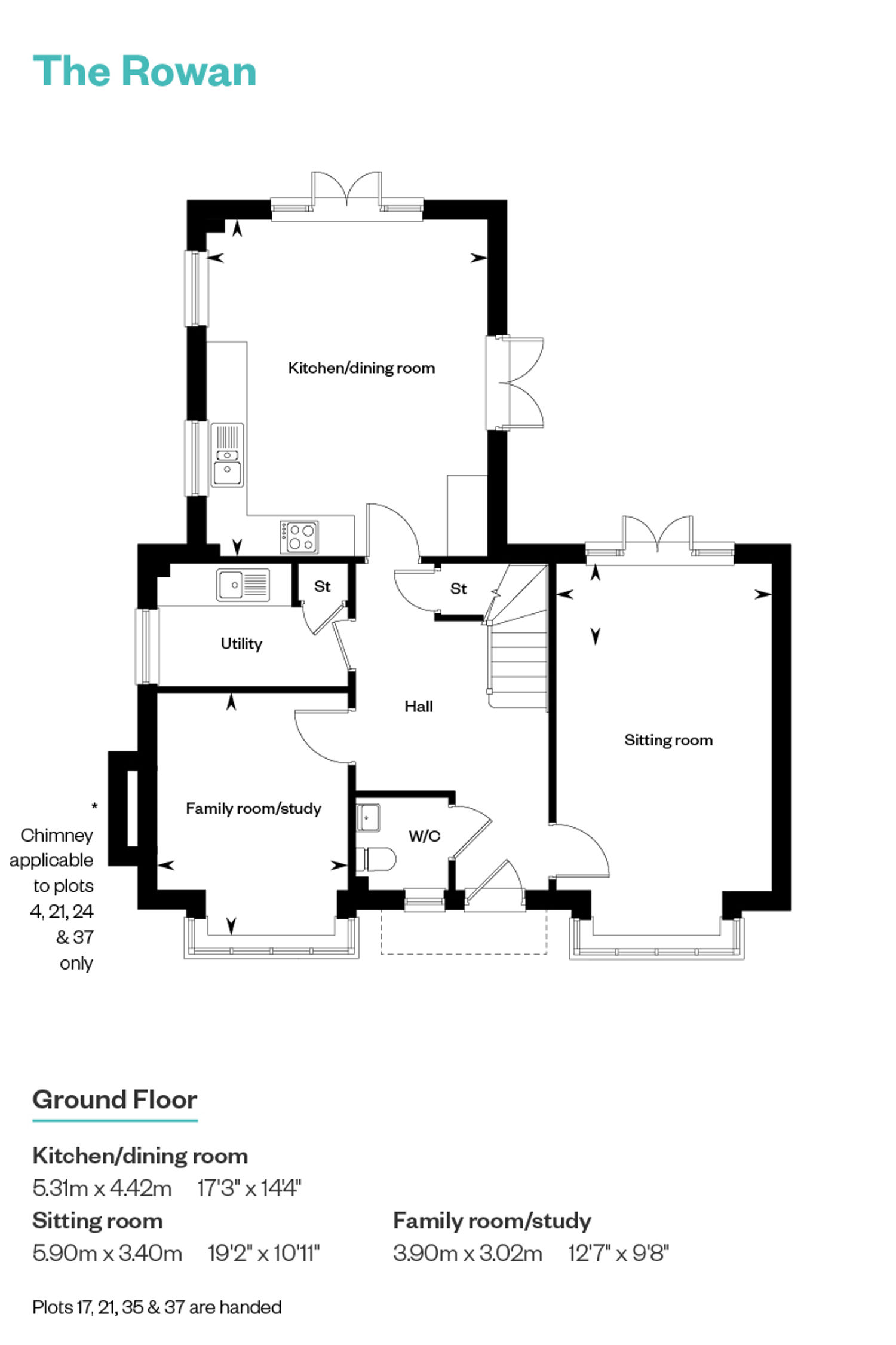 Maiden View Rowan Floorplan Ground Floor