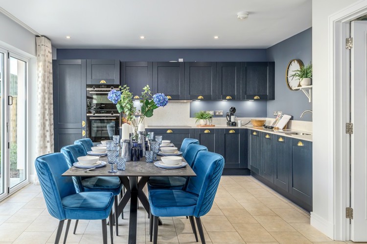 5 bedroom showhome | expansive open plan kitchen, dining, and family area