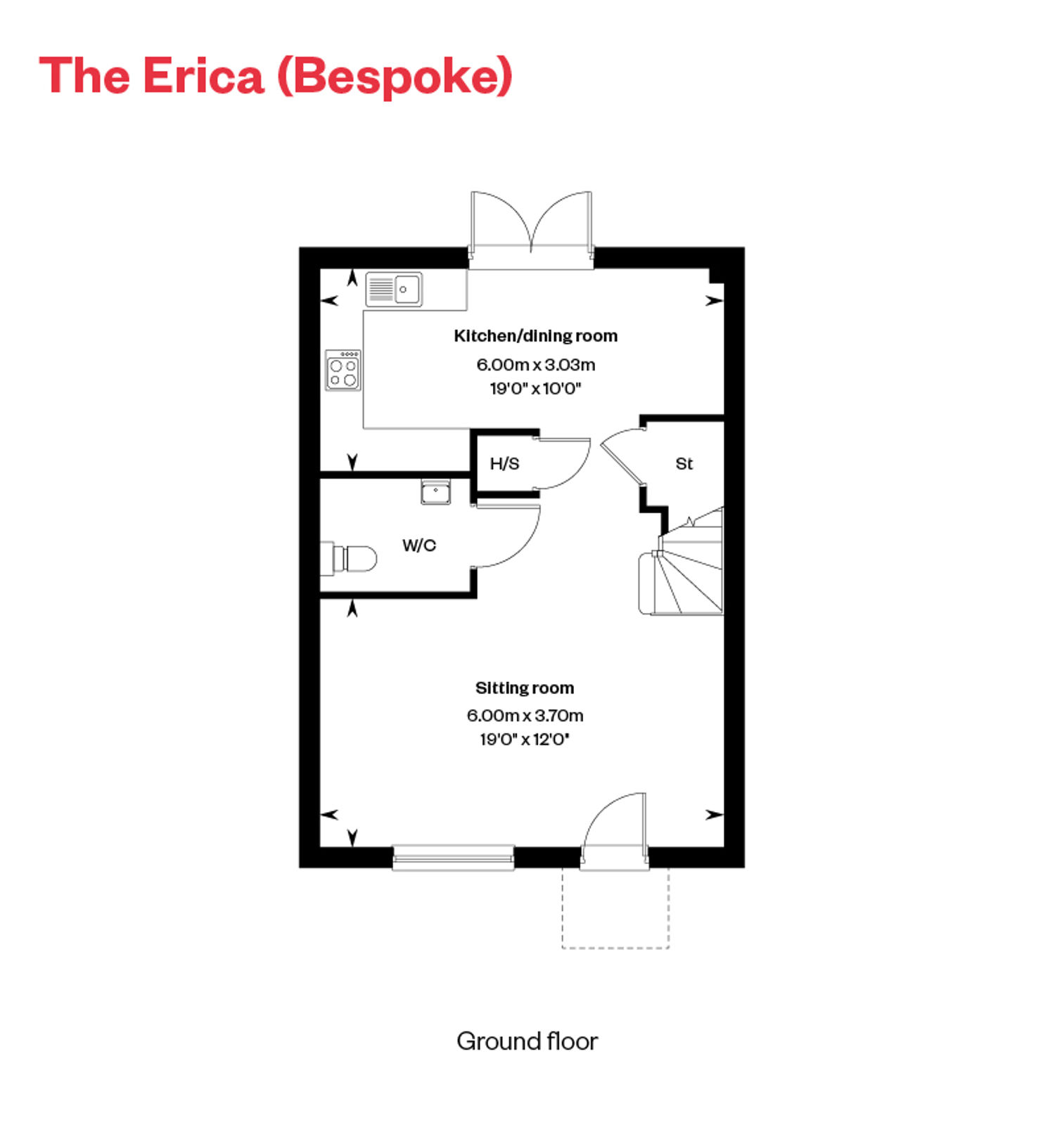 The Erica Bespoke GF Floor Plan Ingatestone Grove, Essex