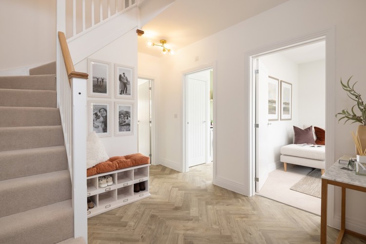 Rowan house type hallway, 4 bedroom house for sale in Bicester