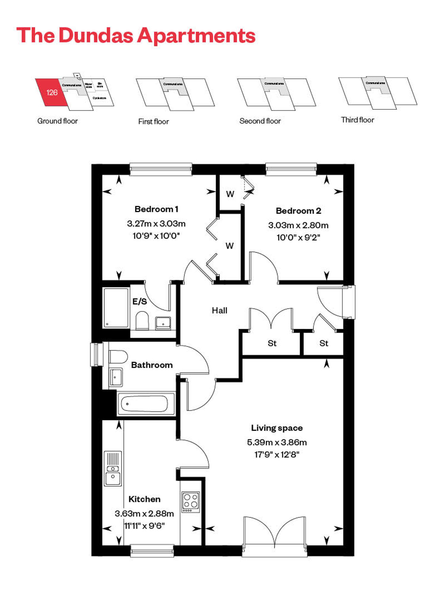 Rosebery Wynd Dundas Apartment Floor Plan Plot 126