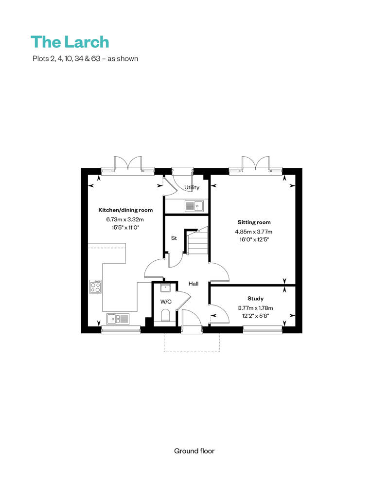 4597998 CALA SHC Cala At Warlingham Web Floorplans 885X1146 The Larch GF 6639854