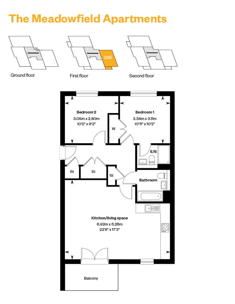The Meadowfield Apartment Plot 245