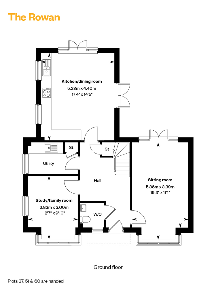 Bliss Willows Floorplans The Rowan Ground Floor