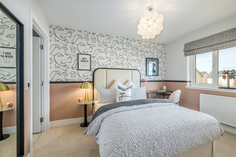4 bedroom showhome | light-filled bedroom with en suite and built-in storage