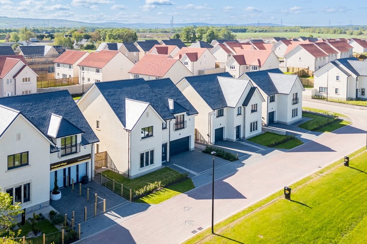 Craighall Village street scene | 3, 4 & 5 bedroom homes for sale Millerhill