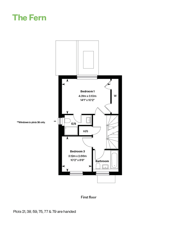 The Fern Floor Plan FF Randall Fields, Stotfold