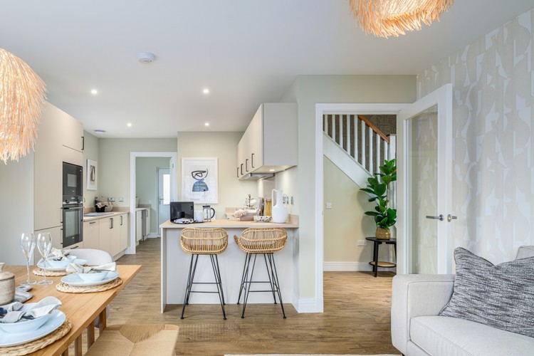 Kitchen/dining area in Cairn showhome at Millgate Lawns