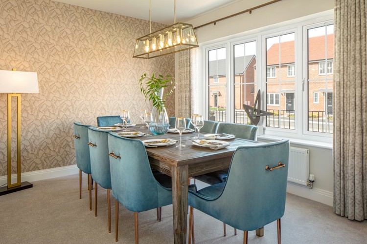 Waltham dining room in our new build houses for sale potters bar