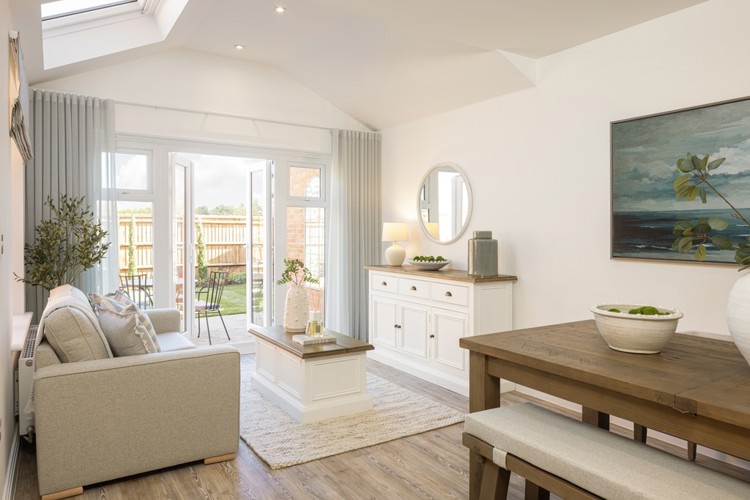The Mulberry Family Room With French Doors to garden Ingatestone Grove