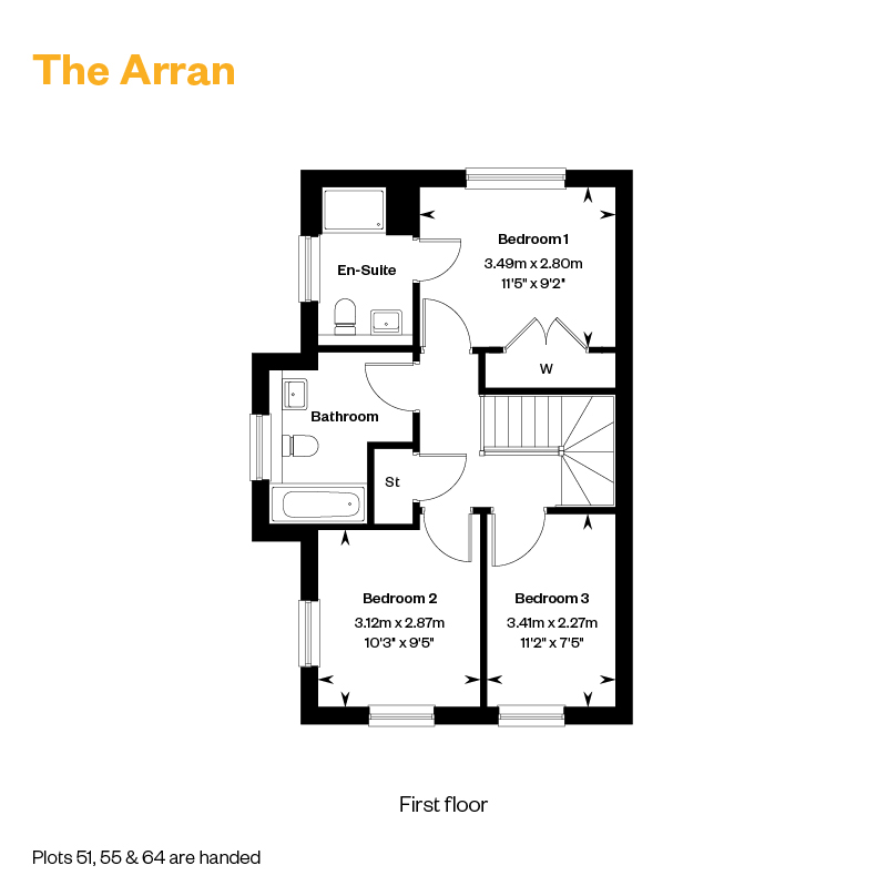 7010327 CALA EAST West Craigs Phase 2 Floorplans Web The Arran FF 800X1200px