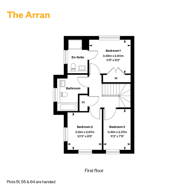 7010327 CALA EAST West Craigs Phase 2 Floorplans Web The Arran FF 800X1200px
