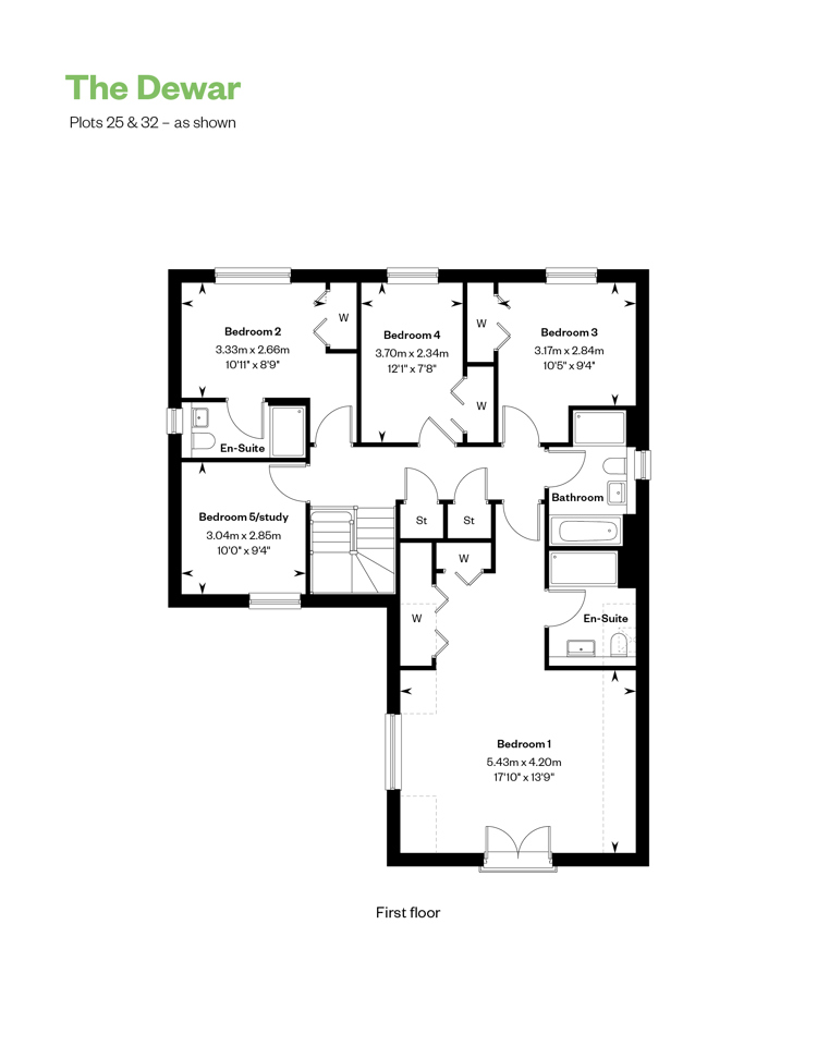 The Dewar floorplans 