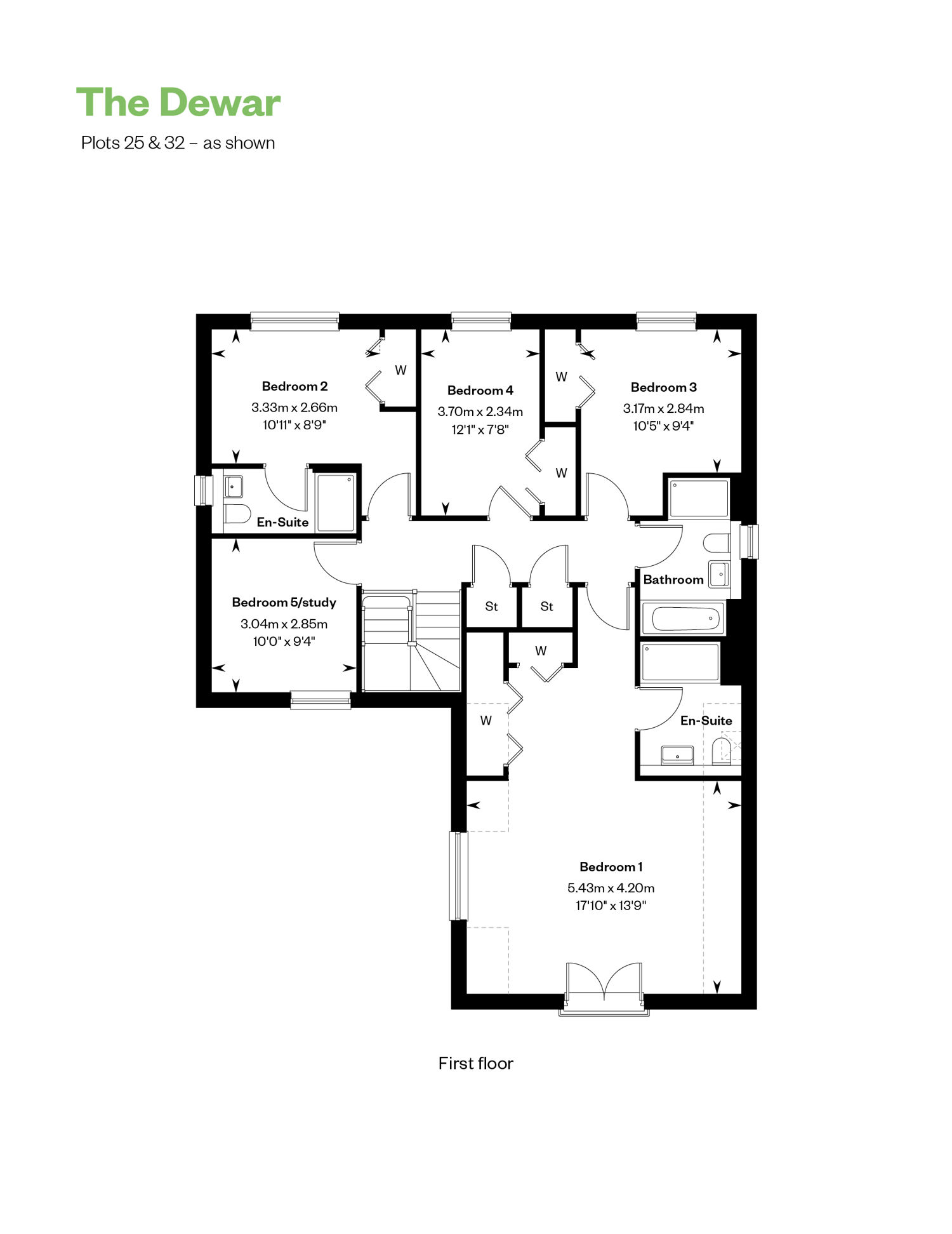 The Dewar floorplans 