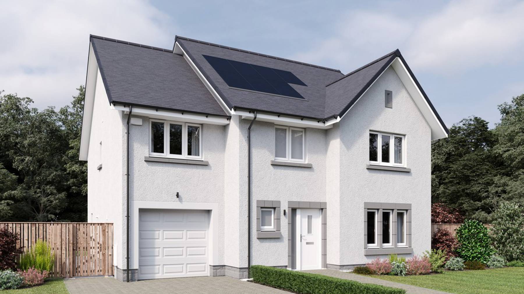 The Darroch External CGI | 4 bedroom home for sale at West Craigs, Edinburgh