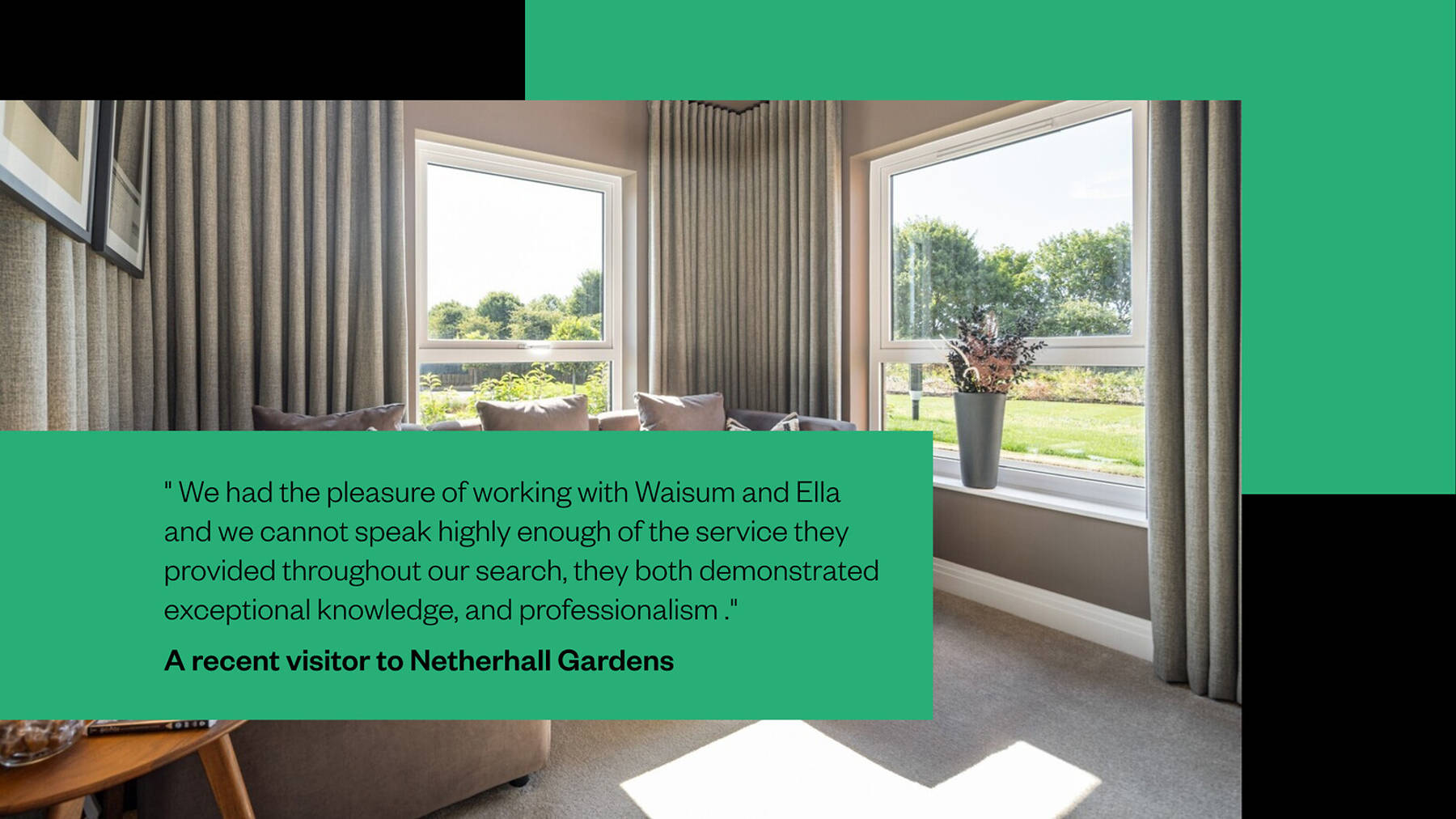 Visitor Testimonial Netherhall