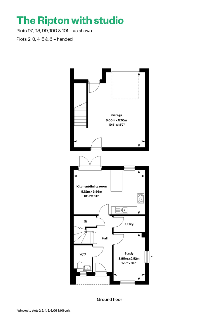 The Ripton With Studio GF & garage Netherhall Gardens, Cambridge